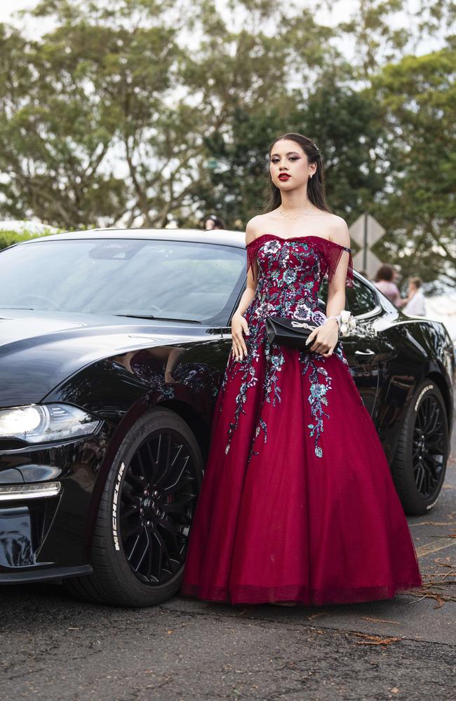 Graduate Raena Quinlan at Toowoomba Christian College formal at Picnic Point, Friday, November 29, 2024. Picture: Kevin Farmer