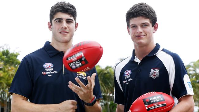 Melbourne landed Christian Petracca and Angus Brayshaw in the same draft. Picture: Jerad Williams