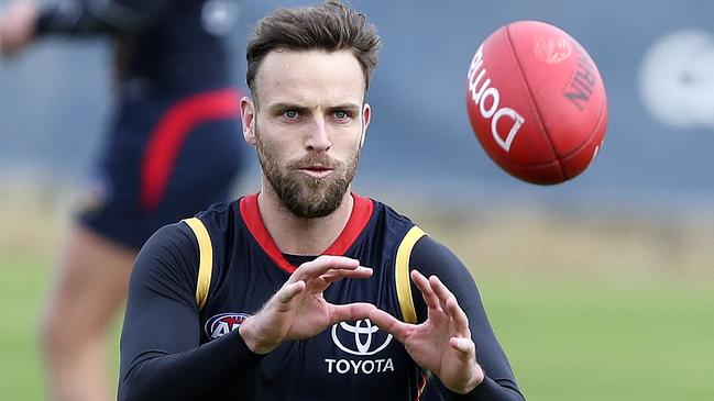 Brodie Smith is sticking with the Crows. Picture Sarah Reed