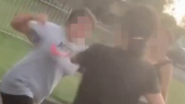 ***PIXELATED***, Disturbing footage has emerged of organised street brawls in northern NSW - highlighting youth crime in the area, sOURCE;, https://www.instagram.com/cas.rio._fights7069/