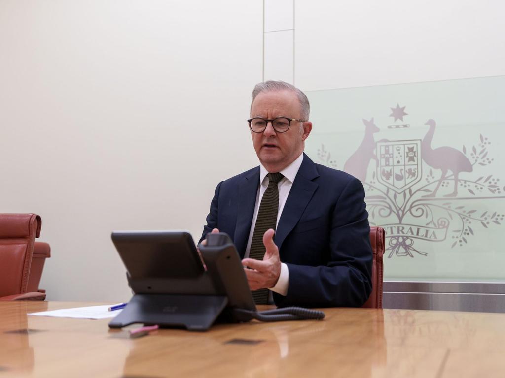 Anthony Albanese called Donald Trump (above) in a bid to gain an Australian exemption for America’s brutal 25 per cent tariffs on steel imports. Picture: X