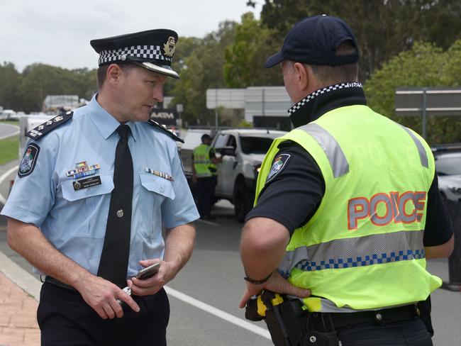 Queensland Police chief superintendent Mark Wheeler revealed border police have already been tested as residents from Greater Sydney try to get into the state. Picture: Steve Holland