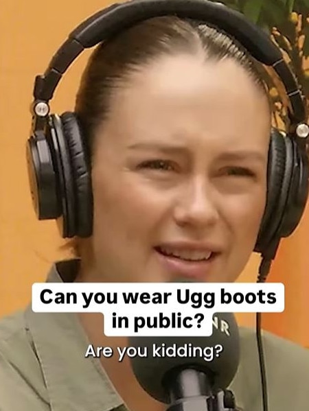 Laura Henshaw and Steph Claire Smith were speaking about things that their KICPOD listeners hated, including matcha, cheese and coffee. Picture: Instagram/KICPOD
