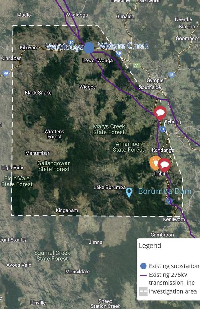 Powerlink Qld is exploring a significant part of the Gympie and South Burnett regions in its efforts to identify the best route for transmission wires between Borumba Dam and key substations.