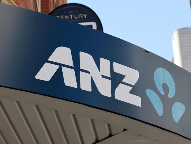 SYDNEY, AUSTRALIA - NewsWire Photos MARCH 30, 2023: ANZ Bank signage on a branch on George Street in the Sydney CBD.Picture: NCA NewsWire / Damian Shaw