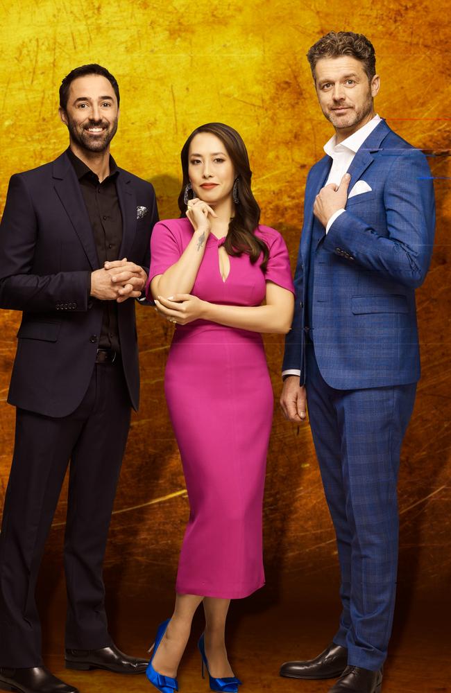 Andy Allen (from left), Melissa Leong and Jock Zonfrillo are the new MasterChef judging panel. Picture: Supplied