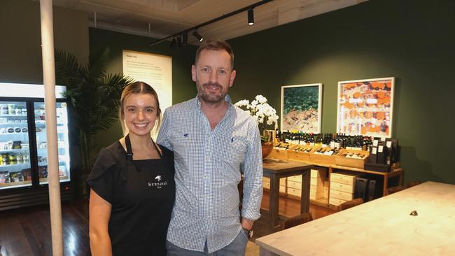 Stefano's Cafe floor supervisor Maddi Collins and owner Ryan Casey. Picture: Michael DiFabrizio