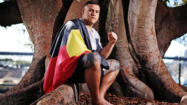 Heavyweight fighter Tai Tuivasa is blazing a trail in UFC. Picture: Sam Ruttyn