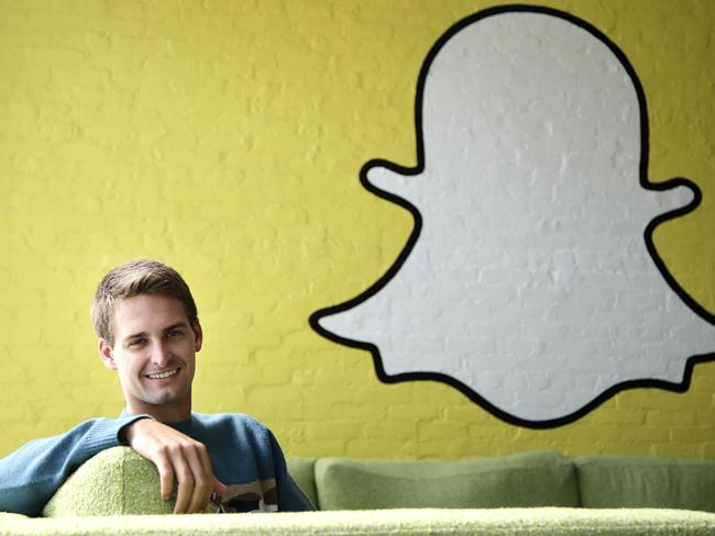 FILE - In this Thursday, Oct. 24, 2013, file photo, Snapchat CEO Evan Spiegel poses for a photo in Los Angeles. Snap Inc. is listing the companyâ€™s valuation at up to $22 billion as it prepares for the tech industryâ€™s biggest initial public offering in years. The parent company of SnapChat said in a regulatory filing Thursday, Feb. 16, 2017, that the IPO is likely to be priced between $14 and $16 per share. (AP Photo/Jae C. Hong, File)