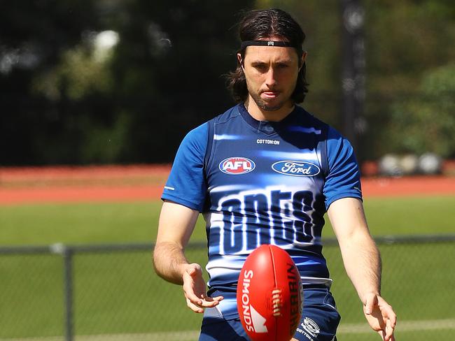 Jack Henry sat out main training. Picture: Alison Wynd