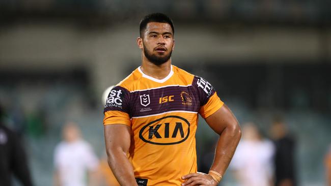 Brisbane Broncos player Payne Haas has asking for on immediate release from the club after salary increase negotiations broke down Picture Nrl Photos