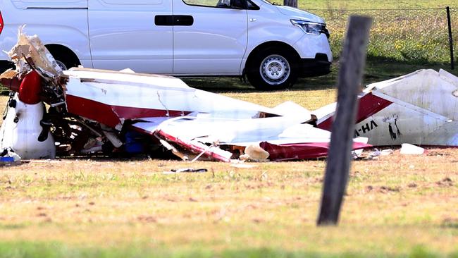 The scene at Windella, west of Maitland, where Andy Shepherd was killed. Picture by Peter Lorimer.