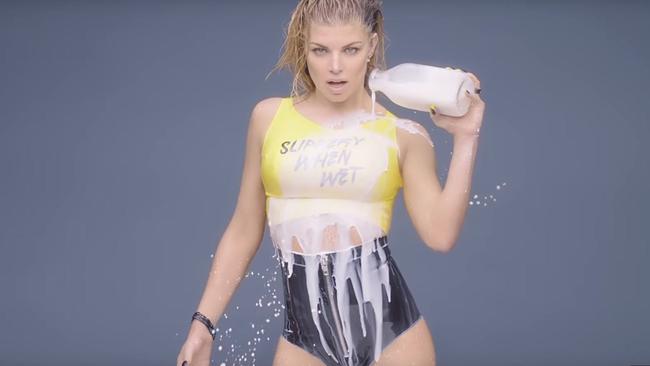 Let’s just say there’s A LOT of milk in Fergie’s latest video.