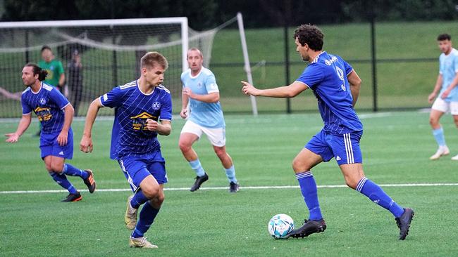 Bulli FC in action against Wollongong Olympic. Picture: Bulli FC