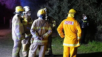 Emergency services were called at 2.40am after reports of a fire. Picture: Supplied