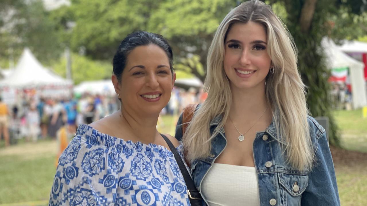 Cairns Italian Festival 2023: Alfina and Bella Winter. Picture: Bronwyn Farr