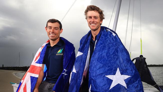 Mat Belcher (L) - Sailing. Pics Adam Head
