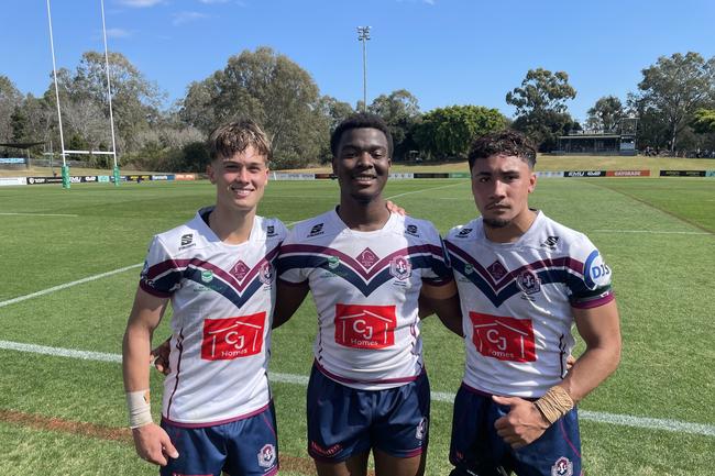 2024 Langer Cup combatants Tom Parker, Mafiou Cherif and Ezekial Paulo.