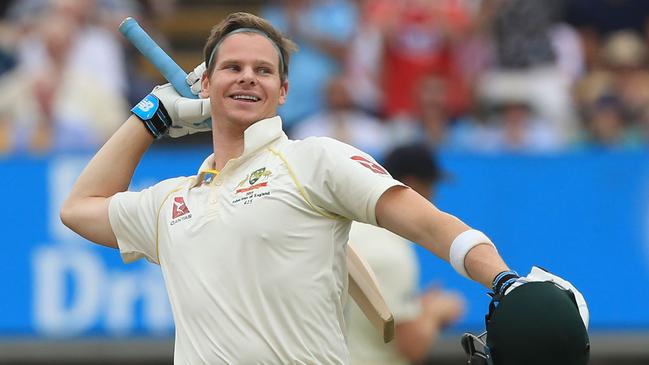 Smith’s exploits with the bat this Ashes series have been incredible. Picture: AFP