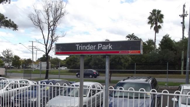 Trinder Park train station is being overhauled as part of a new fast train line to the Gold Coast and 21 homes will be demolished.