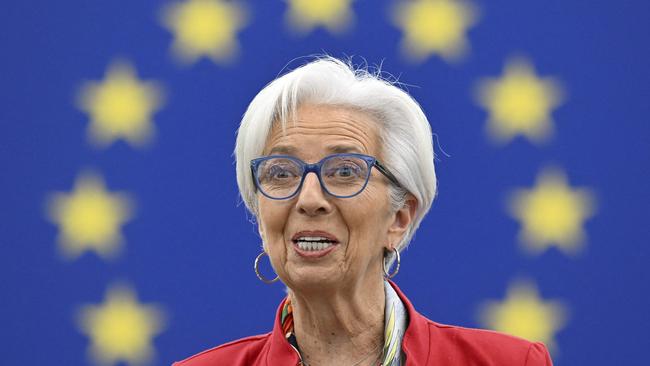 ECB president Christine Lagarde stands ready to eurozone banks if needed. Picture: Frederick Florin/ AFP