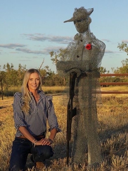 Clermont resident Anna Nicholson created a sculpture of Gallipoli sniper and Clermont resident William "Billy" Sing to commemorate Anzac Day during the coronavirus pandemic.