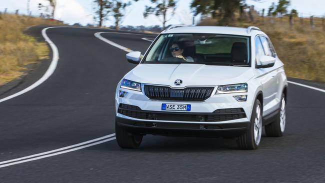 Agile handling: Sharing underpinnings with the VW Tiguan, the Karoq drives well