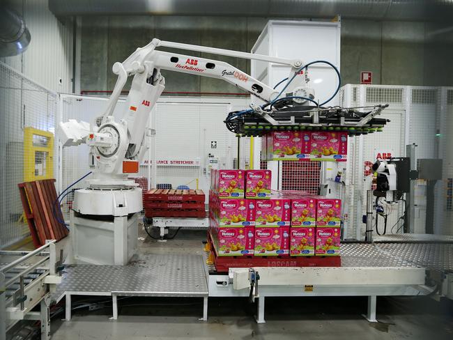 The factory is going to close, with nappies now being made in Asia. Picture: Sam Ruttyn