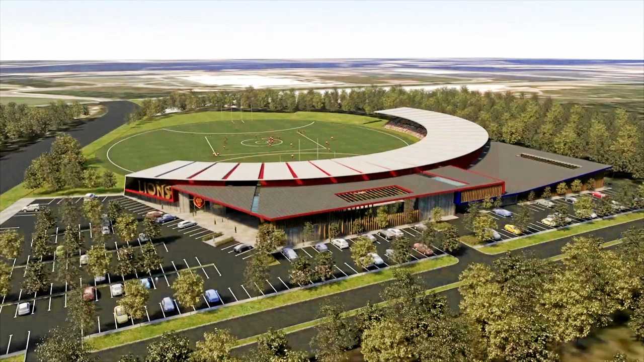 BOUTIQUE: An artist's impression of the new Lions' stadium at Springfield. Picture: Contributed