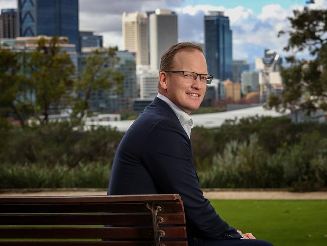 8/7/2021WA business leader Stuart Nicholls CEO Strike, at kings Park PerthPic Colin Murty The Australian