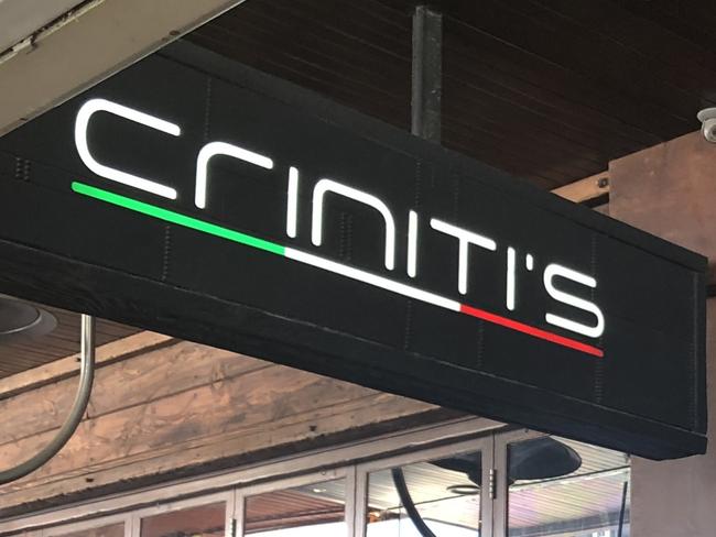 Criniti's Italian restaurant at Parramatta.