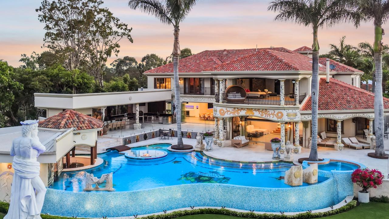 The Helensvale home has Queensland’s largest residential swimming pool.