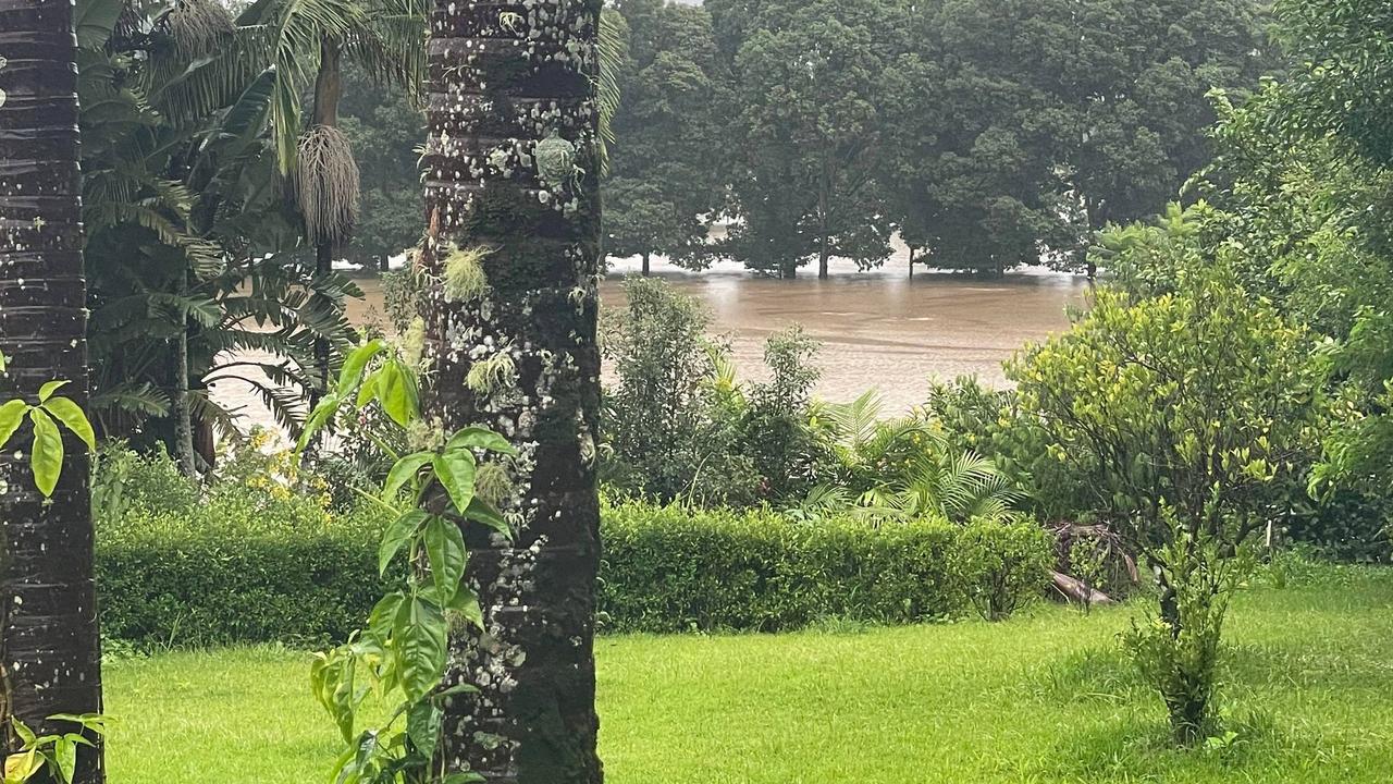 Flooding on the north side of Bellingen heading out towards The Promised Land. Picture: Kate Pembroke