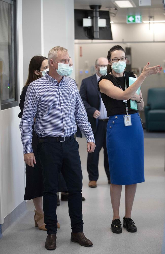 RHH departments ED and cardiology units, Premier Jeremy Rockliff and Assistant Nursing Director Erin Smallbon. Picture: Chris Kidd