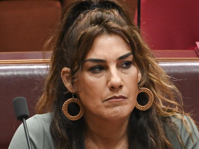 CANBERRA, Australia - NewsWire Photos - October 9, 2024:  Senator Lidia Thorpe during Question Time at Parliament House in Canberra. Picture: NewsWire / Martin Ollman