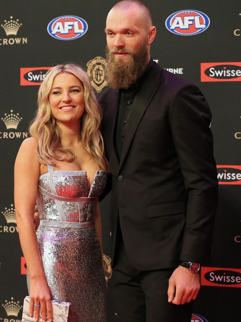 Max Gawn and Jessica Todd. Picture: Mark Stewart