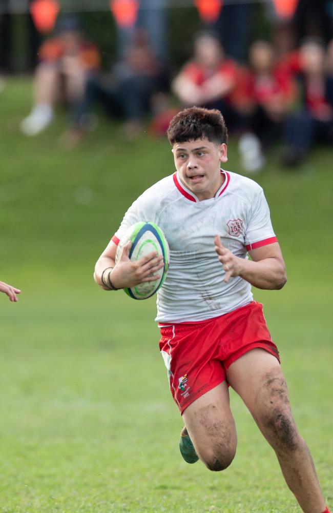 Ipswich Grammar School First XV action. Pictured: Stanley Huen.