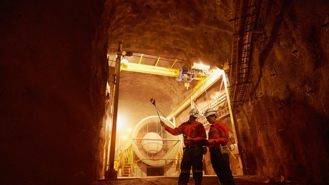 Underground mine at Prominent Hill. Pic: Supplied by OZ Minerals