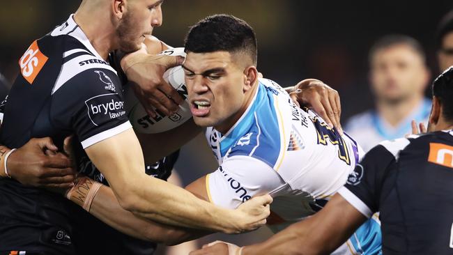 David Fifita was placed on report for a high shot late in the game. Picture: Matt King/Getty Images