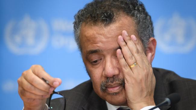 World Health Organisation Director-General Tedros Adhanom Ghebreyesus. Picture: AFP