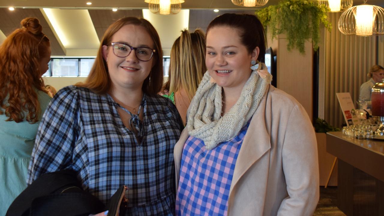 Hayley Daulby and Samantha Lyell at the Dalby Diehards Ladies Long Lunch 2022. Picture: Emily Devon.