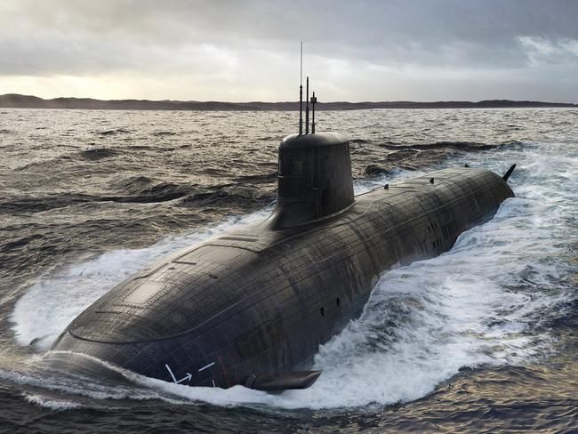 Render of the SSN-AUKUS Nuclear-Powered Submarine. Credit: BAE Systems