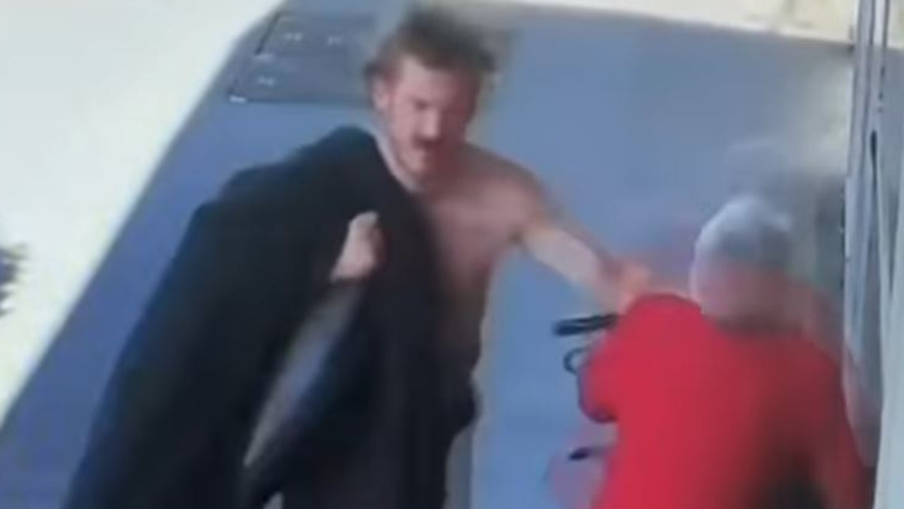 Shirtless thug brutally assaults 92-year-old woman on walking frame