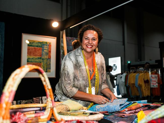 A record $4.4m in art and design sales was recorded at the 2023 Darwin Aboriginal Art Fair. Picture: Leicolhn McKellar.