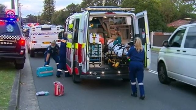 Emergency services were called to Anzac Parade following the alleged stabbing. Picture: Nine News