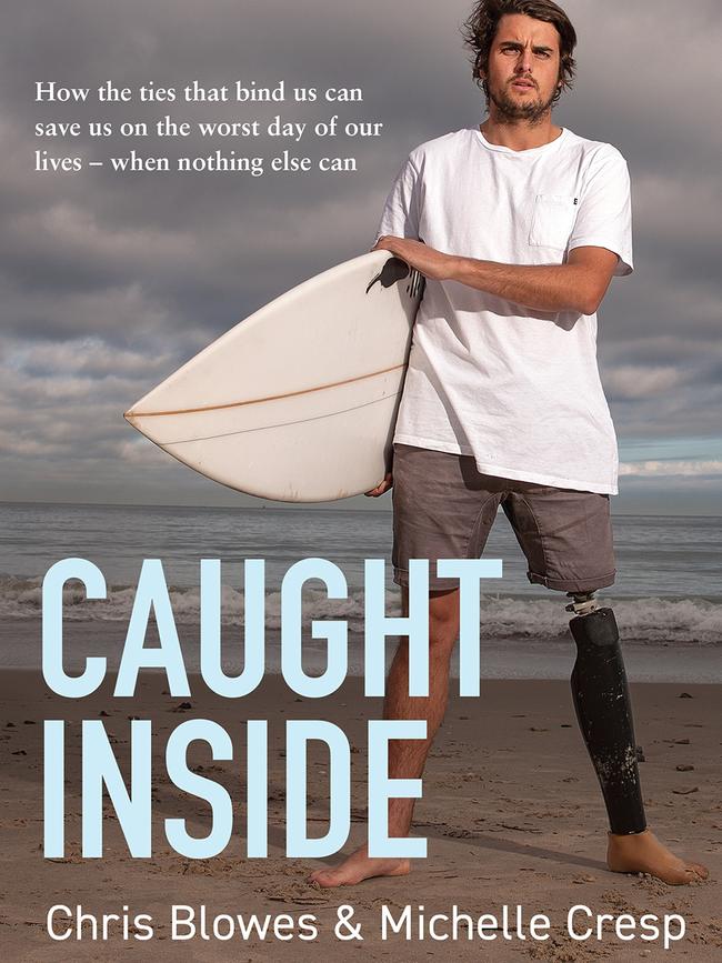 Caught Inside by SA surfer and shark attack victim Chris Blowes is on sale now at chrisblowes.com.au or as an e-book at amazon.com.au