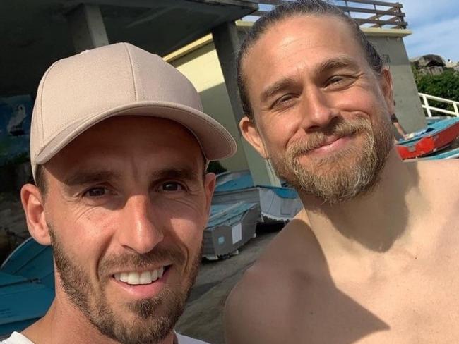 Charlie Hunnam in Bondi Beach. Picture: Instagram