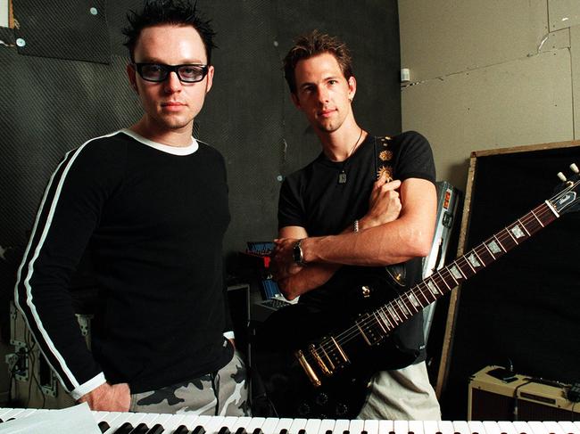 Savage Garden members Darren Hayes and Daniel Jones.