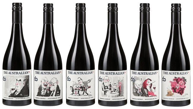 One silky 2021 Barossa shiraz, six unique illustrations reflecting prime ministerial styles, skirmishes and skulduggery dating back to 1964.