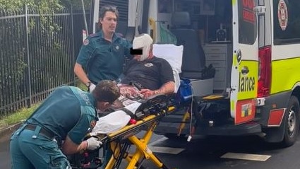 A man was injured in a break in at Hamilton.